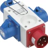400V CEE-forgrener, 5 polet, til 3 x 230V