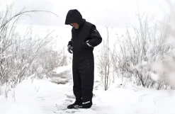Vinter heldragt, vandtæt, sort - 4XL